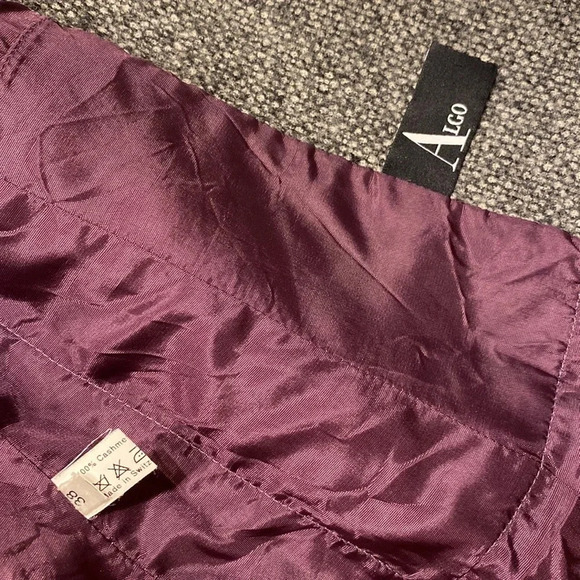 algo 100% cashmere made in Switzerland jacket size 38 NWOT - Picture 6 of 7